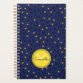 Night Sky Niedlich Stars auf Navy Blue Pattern Mon Planer (Vorderseite)