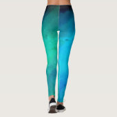 Night Sky Northern Lights Galaxy Leggings (Rückseite)