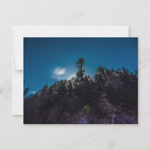 Night Sky oberhalb Forest am Clingman's Dome Postkarte