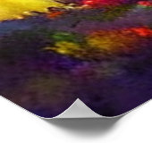 Night Sky Over Castle Painting Poster (Ecke)