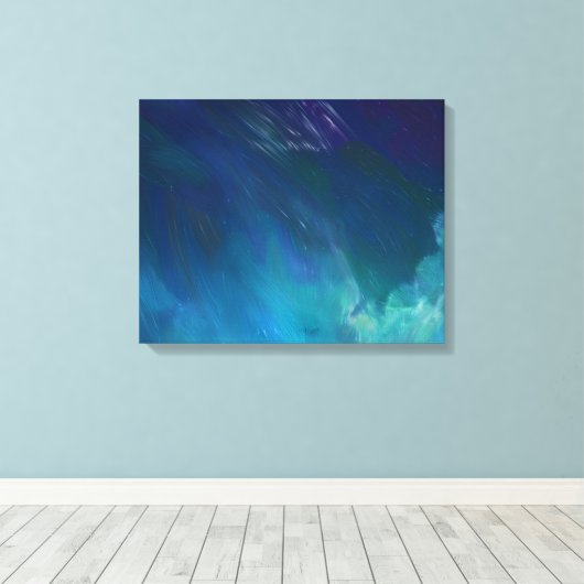 Night Sky Painting Canvas Print Leinwanddruck (Insitu (Holzboden))