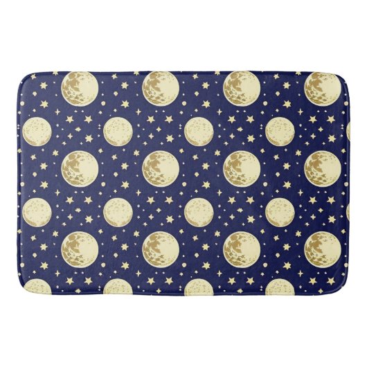 Night Sky Pattern Badematte (Vorderseite)