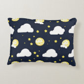 Night Sky Pattern Dekokissen (Rückseite)