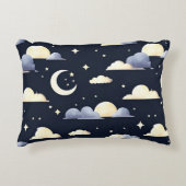 Night Sky Pattern Dekokissen (Vorderseite)