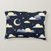 Night Sky Pattern Dekokissen (Rückseite)