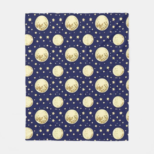 Night Sky Pattern Fleecedecke (Vorderseite)