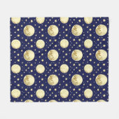 Night Sky Pattern Fleecedecke (Vorderseite (Horizontal))