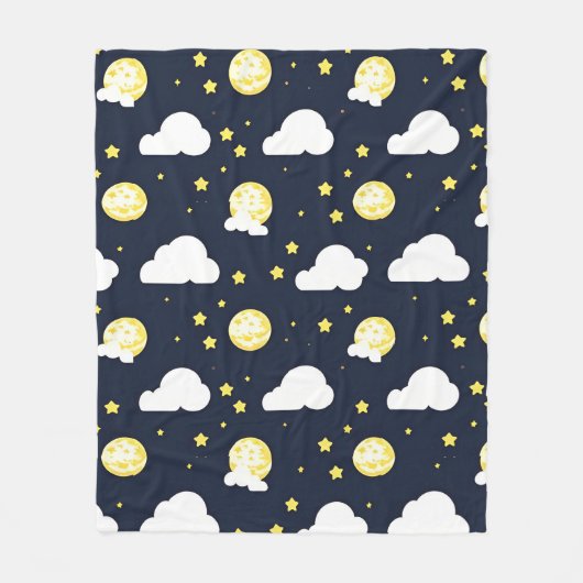Night Sky Pattern Fleecedecke (Vorderseite)