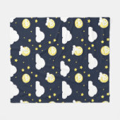 Night Sky Pattern Fleecedecke (Vorderseite (Horizontal))