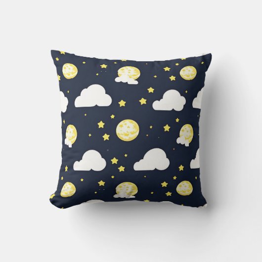 Night Sky Pattern Kissen (Vorderseite)