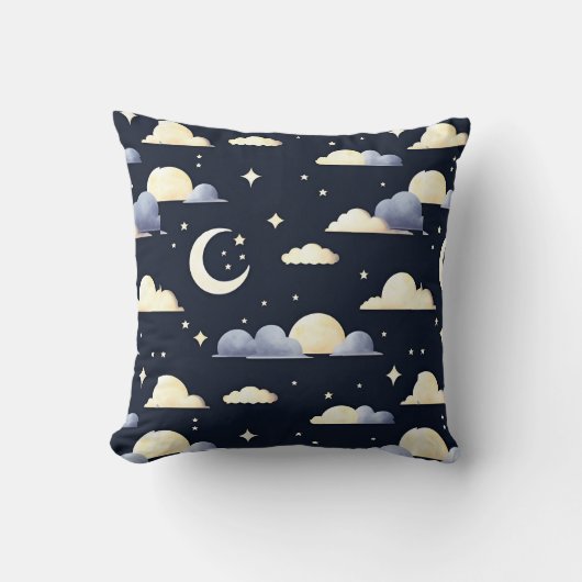 Night Sky Pattern Kissen (Vorderseite)