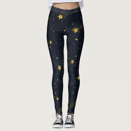 Night Sky Pattern Leggings (Vorderseite)