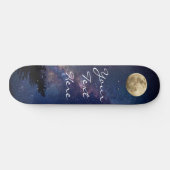 Night Sky Personalisiertes Skateboard Deck (Horizontal)