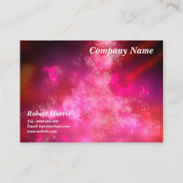 Night Sky Pink Flare Business Card Visitenkarte