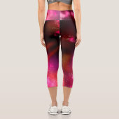 Night Sky Pink Flare Capri Leggings (Rückseite)