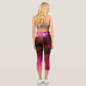 Night Sky Pink Flare Capri Leggings (Rückseite)