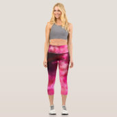 Night Sky Pink Flare Capri Leggings (Vorderseite)
