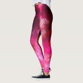 Night Sky Pink Flare Leggings (Links)