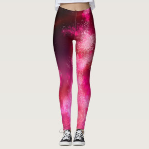 Night Sky Pink Flare Leggings