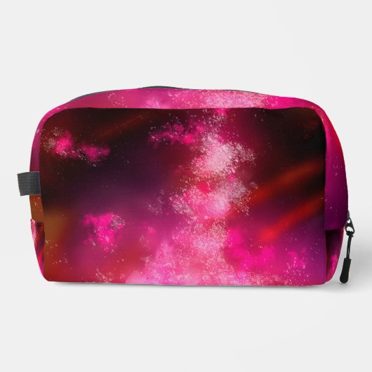 Night Sky Pink Flare Milky Way Waschbeutel (Vorderseite)