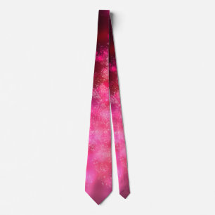 Night Sky Pink Flare Neck Tie Krawatte