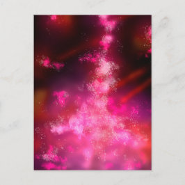 Night Sky Pink Flare Postcard Postkarte
