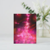 Night Sky Pink Flare Postcard Postkarte (Stehend Vorderseite)