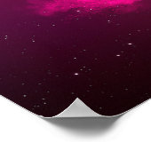 Night Sky Pink Flare Poster (Ecke)