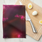 Night Sky Pink Flare Teetuch Geschirrtuch (Viertel Falte)
