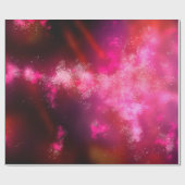 Night Sky Pink Flying Paper Geschenkpapier (Flach)