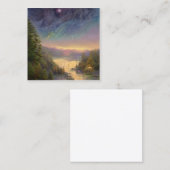 Night Sky Quadratische Visitenkarte (Vorne/Hinten)