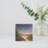 Night Sky Quadratische Visitenkarte (Stehend Vorderseite)
