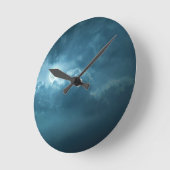 Night Sky Runde Wanduhr (Winkel)