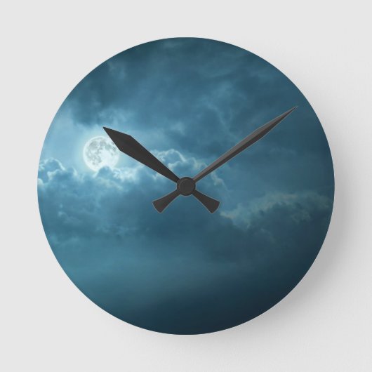 Night Sky Runde Wanduhr (Vorderseite)