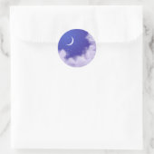 Night Sky Runder Aufkleber (Tasche)