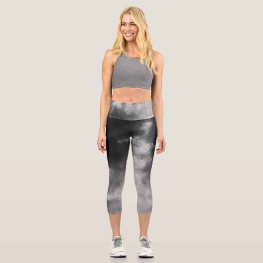Night Sky Smoke Capri Leggings (Vorderseite)