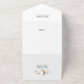 Night Sky Stars Celestial Arch Wedding All In One Einladung (Außenbereich)