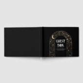 Night Sky Stars Celestial Black Wedding Gästebuch (Voll)