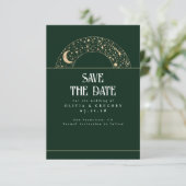 Night Sky Stars Celestial Save the Date (Stehend Vorderseite)