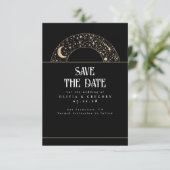 Night Sky Stars Celestial Save the Date (Stehend Vorderseite)