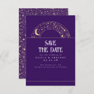 Night Sky Stars Celestial Save the Date