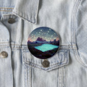 Night Sky Stars Fantasy Landschaft Button (Beispiel)