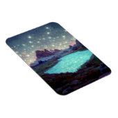 Night Sky Stars Fantasy Landschaft Magnet (Rechte Seite)