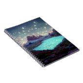 Night Sky Stars Fantasy Landschaft Notizblock (Rechte Seite)