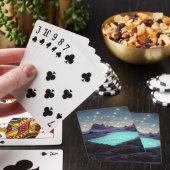 Night Sky Stars Fantasy Landschaft Spielkarten (In Situ)