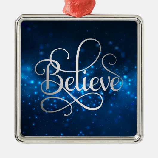 Night Sky Stars glauben Weihnachten Ornament Aus Metall (Vorne)
