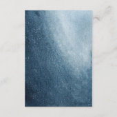 Night Sky Stars Navy Blue White Details Card Begleitkarte (Rückseite)