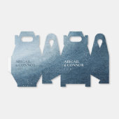 Night Sky Stars Navy Blue White Geschenkschachtel (Ungefaltet)