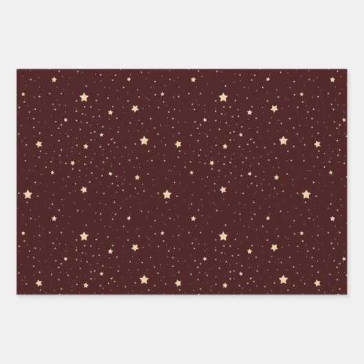 Night Sky Stars Pattern Geschenkpapier Set (Vorderseite 2)
