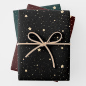 Night Sky Stars Pattern Geschenkpapier Set (Beispiel)